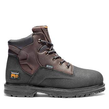 Timberland PRO PowerWelt 6" Steel Toe - Hnede Nepremokave Topanky Panske, T0336SK